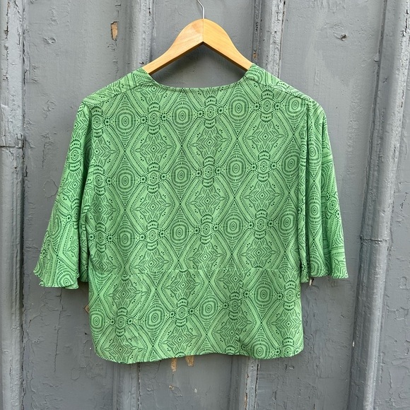 Maje Limaro Graphic-Print Woven Blouse, size 1 (Small) - Picture 7 of 14